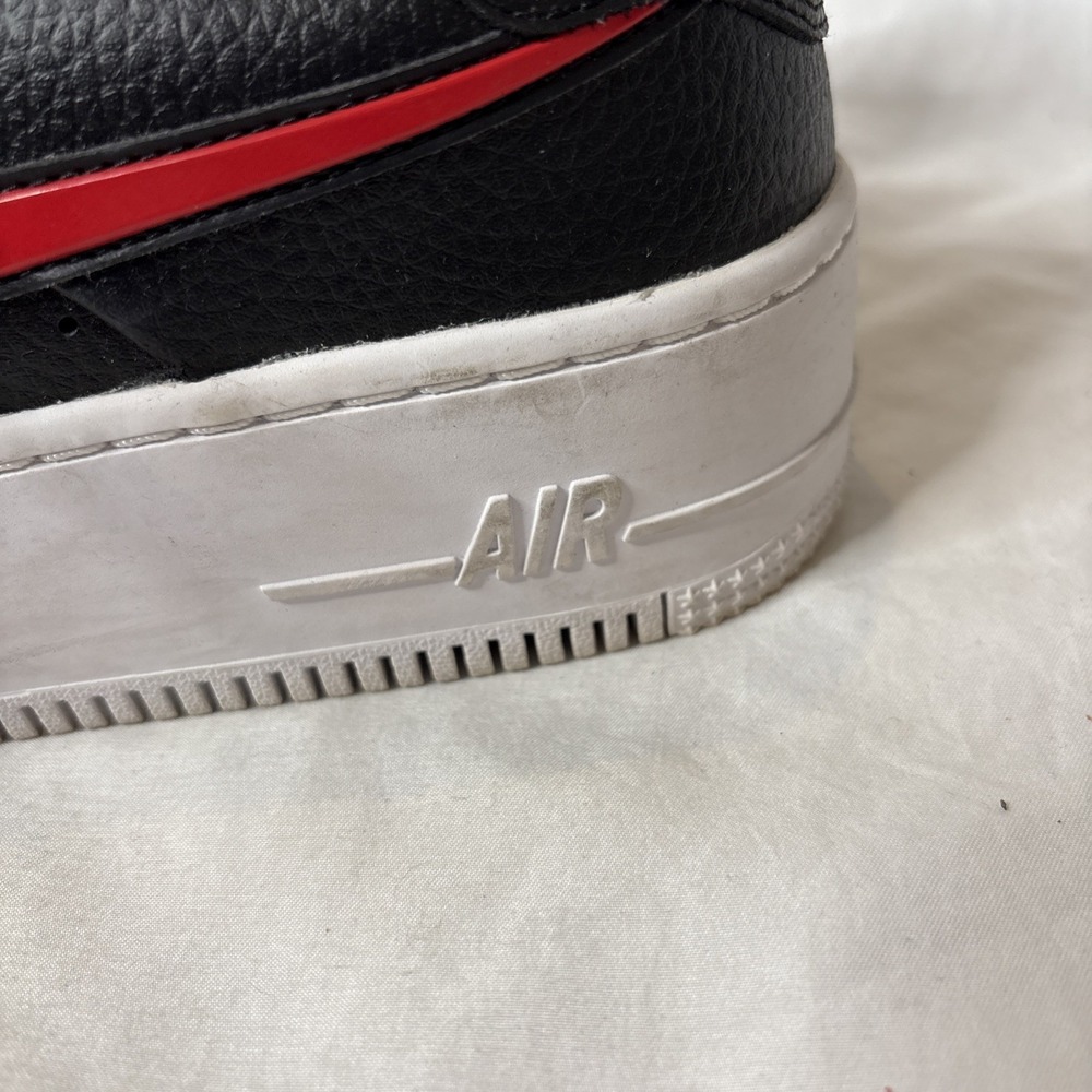 Nike Air Force 1 Sage Low Valentines Womens 8 Black Red CU4759-001 Shoes - Picture 2 of 10